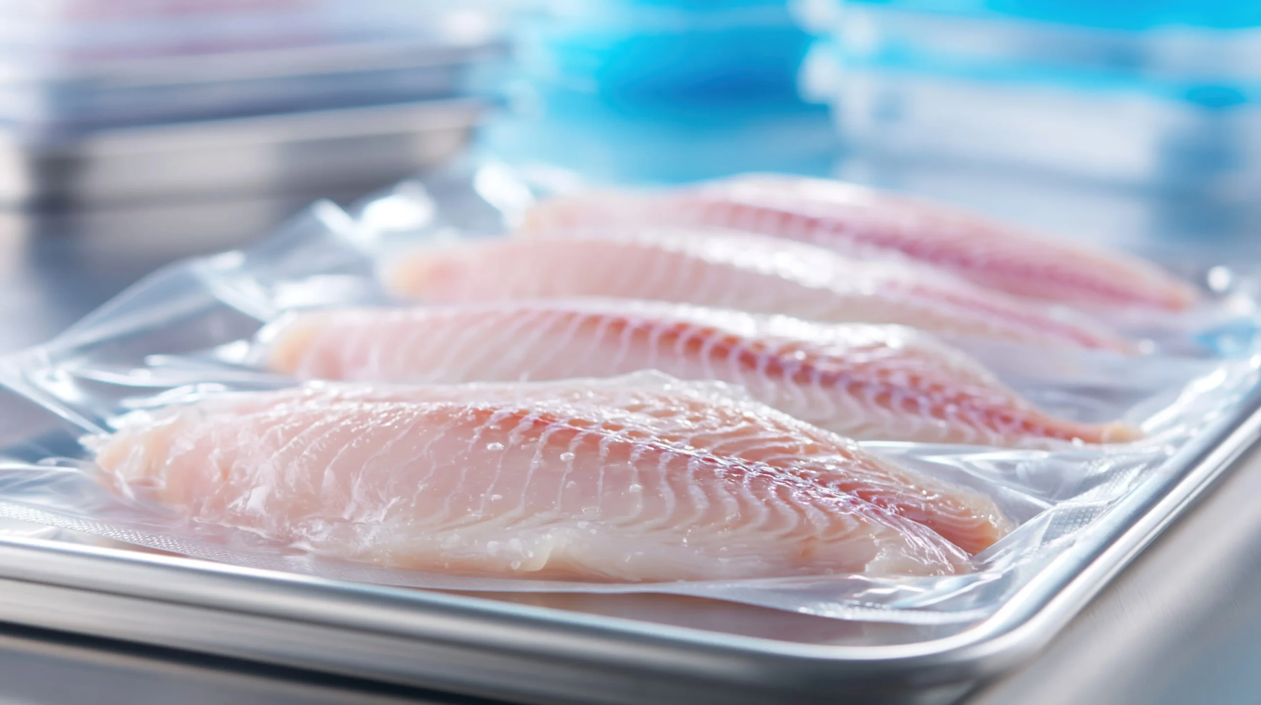 Filés de Tilapia embalados